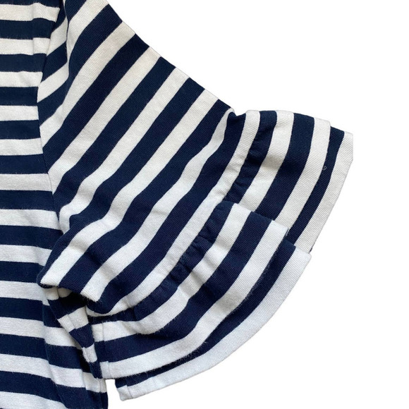 J.CREW Navy & White Striped Short-Sleeve Top - Picture 5 of 6